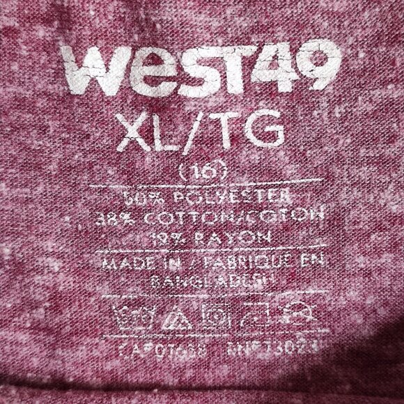 West 49 T-shirt boys size XL salmon and grey colour with graphic design - Picture 4 of 8